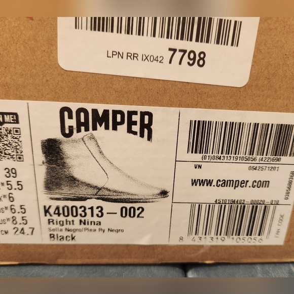 Brand new -  Camper Right Leather women's ankle Boot - 6.5 US black - Picture 8 of 8